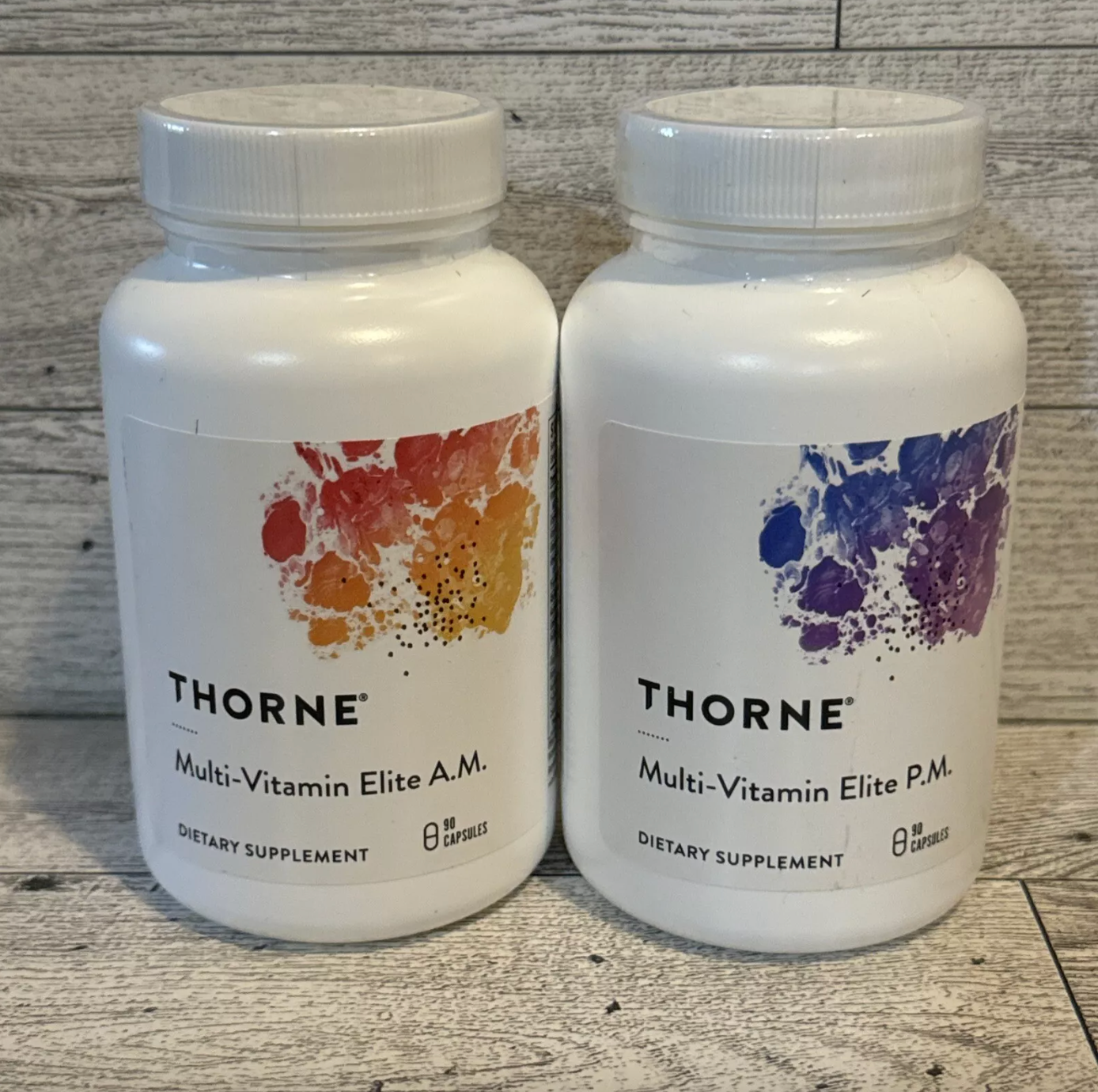 Thorne, Multi-Vitamin Elite, AM & PM, 2 bottles, each with 90 capsules