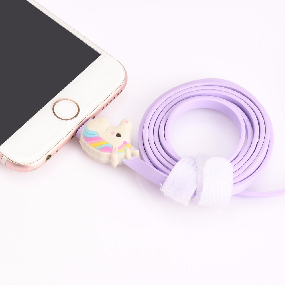 Rainbow Unicorn USB Cable - Exinoz