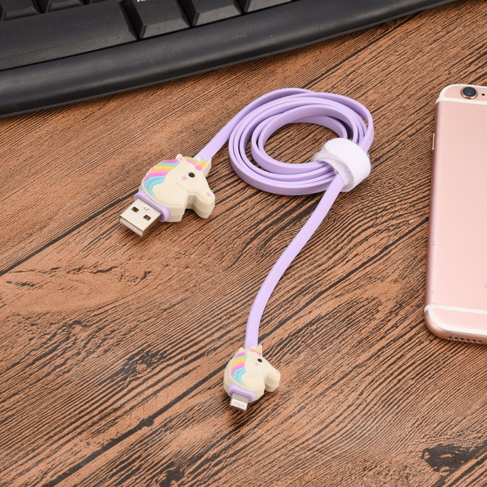 Rainbow Unicorn USB Cable - Exinoz