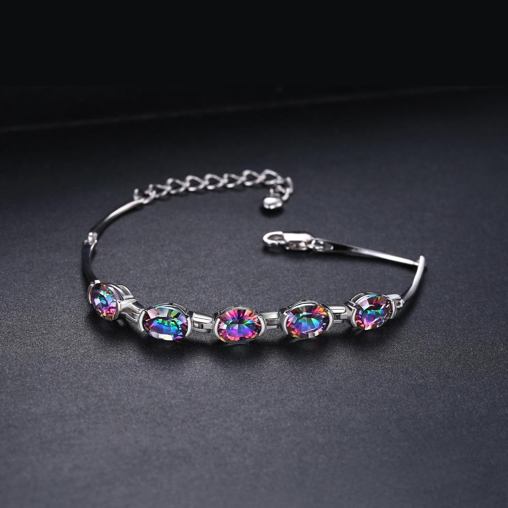 6ct Rainbow Topaz Bracelet - Exinoz