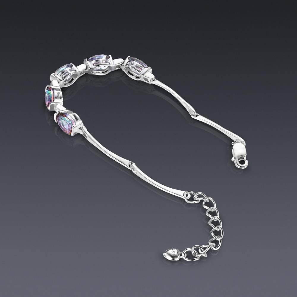 6ct Rainbow Topaz Bracelet - Exinoz