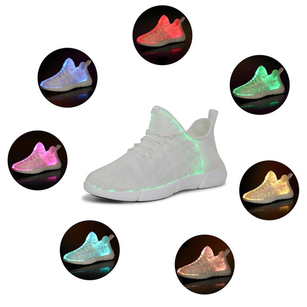 LED Light Up Shoes for Men Women, Light Fiber Optic India