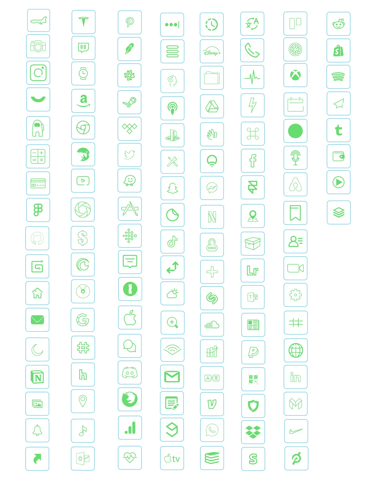 Apple iOS 14 Custom Icons Pack