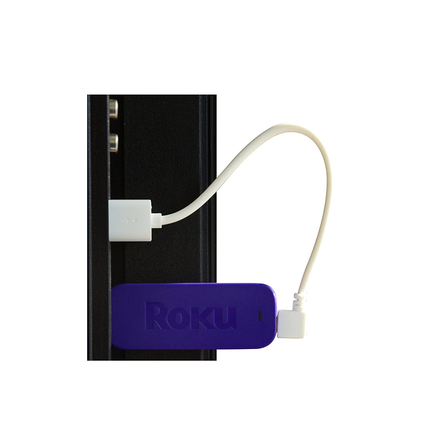 Exinoz Micro USB Cable Designed for Fire TV, Chromecast, Roku for Clutter Free Solution. Short 8 Inch Micro USB Cable - Exinoz