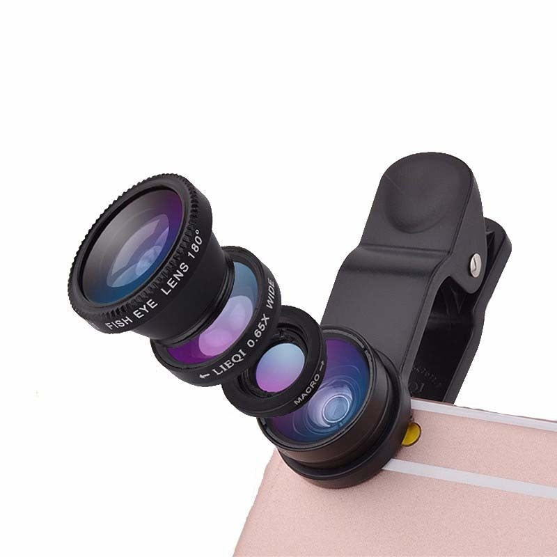 Phone Lens kit Universal 2 in 1 Wide & Macro Angle Lens for Smartphones - Exinoz