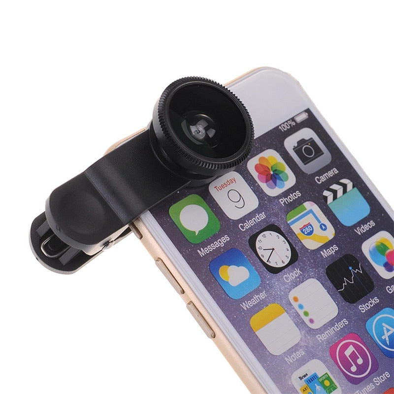 Phone Lens kit Universal 2 in 1 Wide & Macro Angle Lens for Smartphones - Exinoz