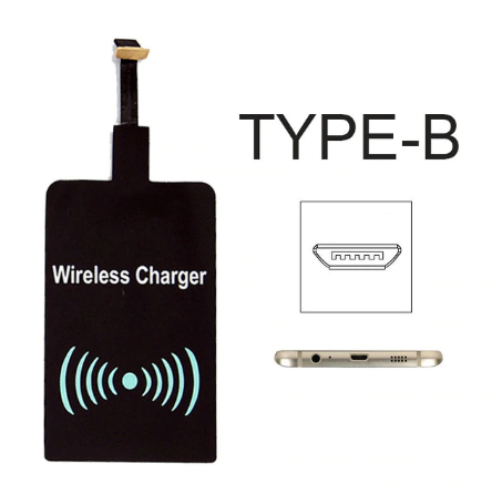 Qi Wireless Charging Receiver Pad Coil for iPhone and Android - Exinoz