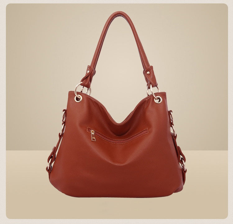 Luxury Women's Leather Tote Crossbody Handbag - Exinoz
