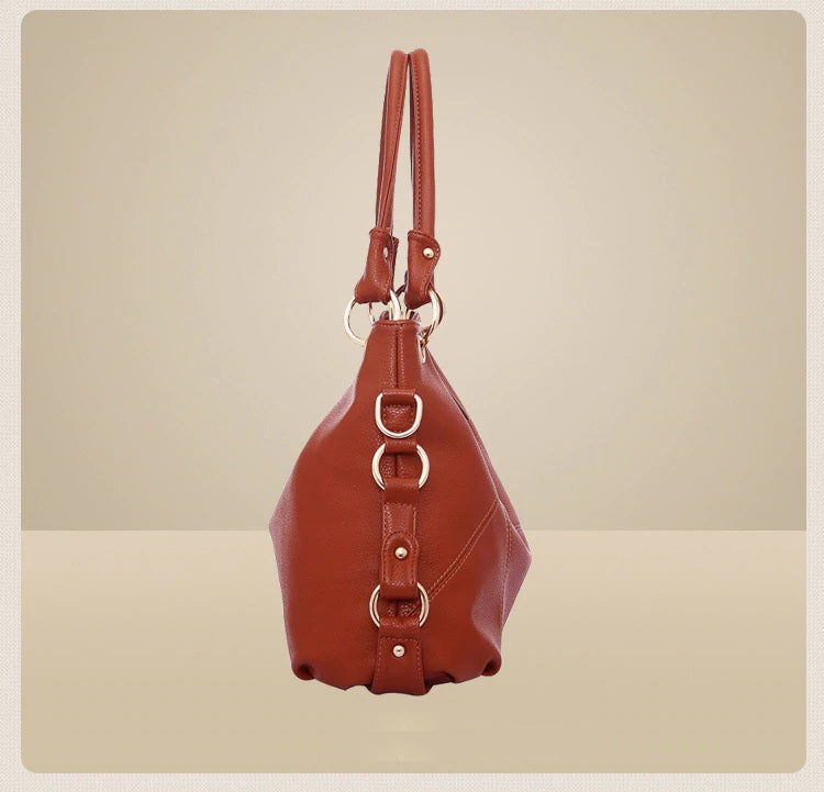 Luxury Women's Leather Tote Crossbody Handbag - Exinoz