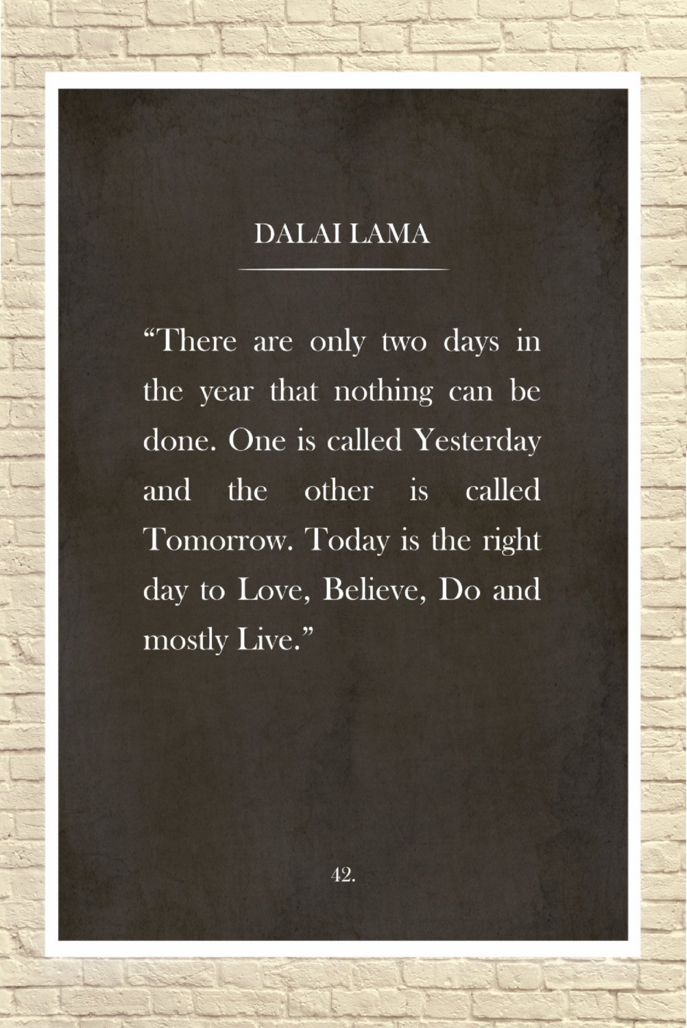 Dalai Lama Quote Custom Art Print - Exinoz