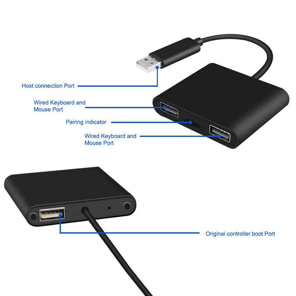 Exinoz Keyboard and Mouse Adapter for Xbox One, PS4 and Switch - Exinoz