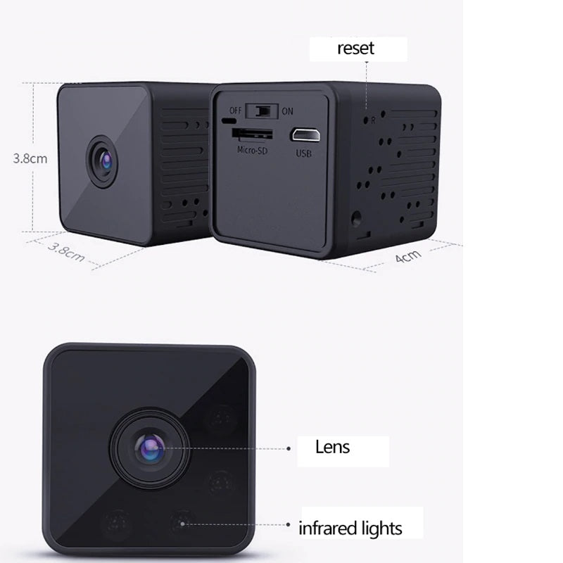 720p HD IP Wireless WiFi Mini Surveillance Camera - Exinoz
