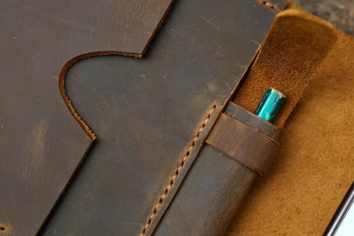 Genuine Leather iPad Cover Case Organizer for iPad Pro 9.7", 11", & 12.9" - Exinoz
