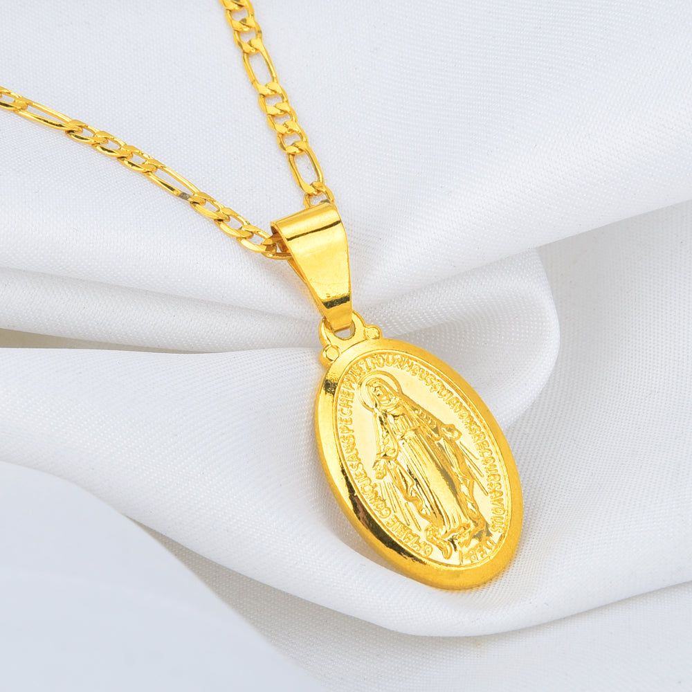 Virgin Mary Pendant Necklace - Exinoz