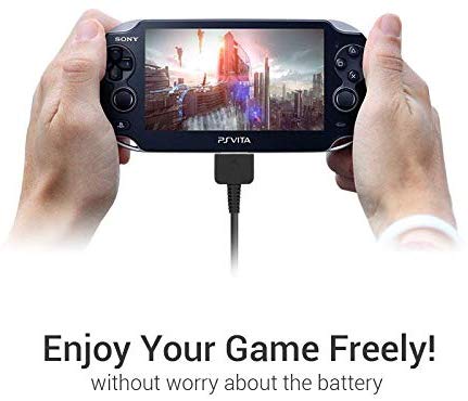 EXINOZ Playstation PS Vita Charger 1.2m | USB Data Transfer and Sync Power Charger | High-Quality Cable with 1-Year Replacement Warranty - Exinoz