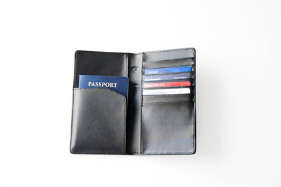 Exinoz RFID Passport Wallet Featuring State of the Art RFID Blocking Technology | Made of Genuine Leather and Built to Last - Exinoz