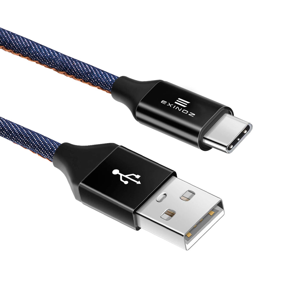 Exinoz USB Type C Cable Fast Charging USB C (Denim Blue) - Exinoz