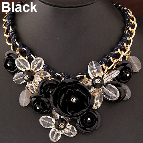 Flower Bib Necklace - Exinoz
