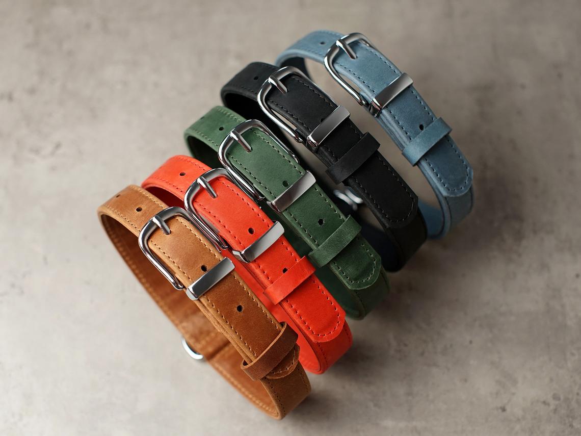 Personalized Leather Dog Collar