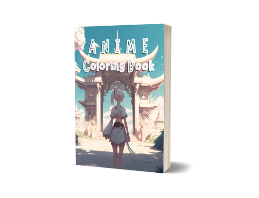 Kawaii Anime Coloring Book