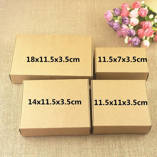 50pcs/lot Kraft Paper Gift Packing Boxes - Exinoz