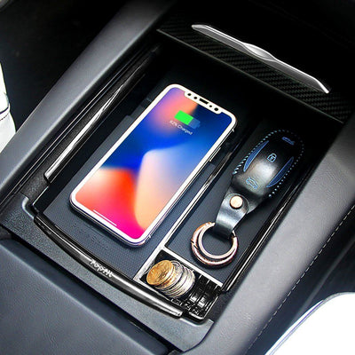 Car Wireless Charger Storage Box Container Pallet Tray - Exinoz