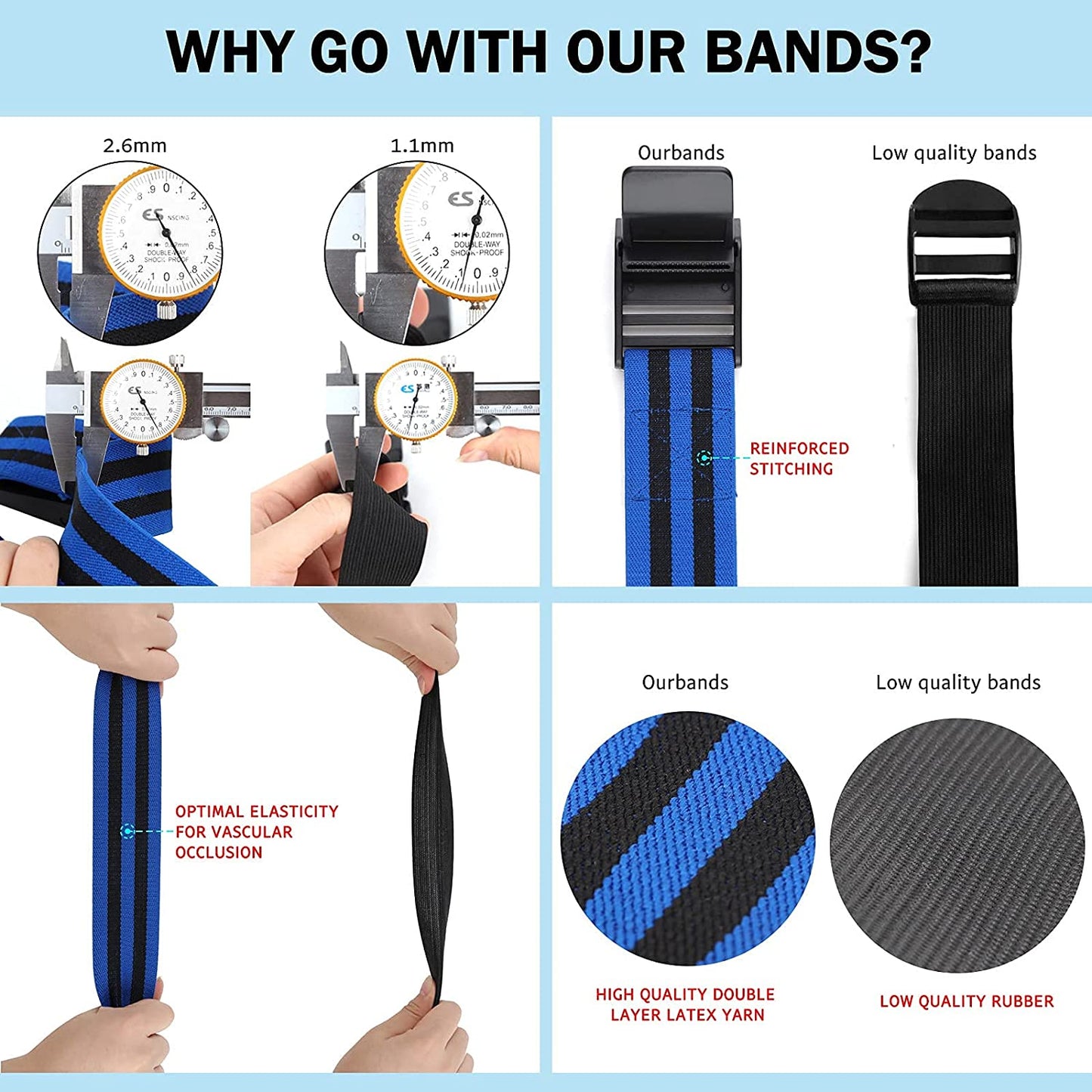 BFR Bands for Glutes [Designed for Women]