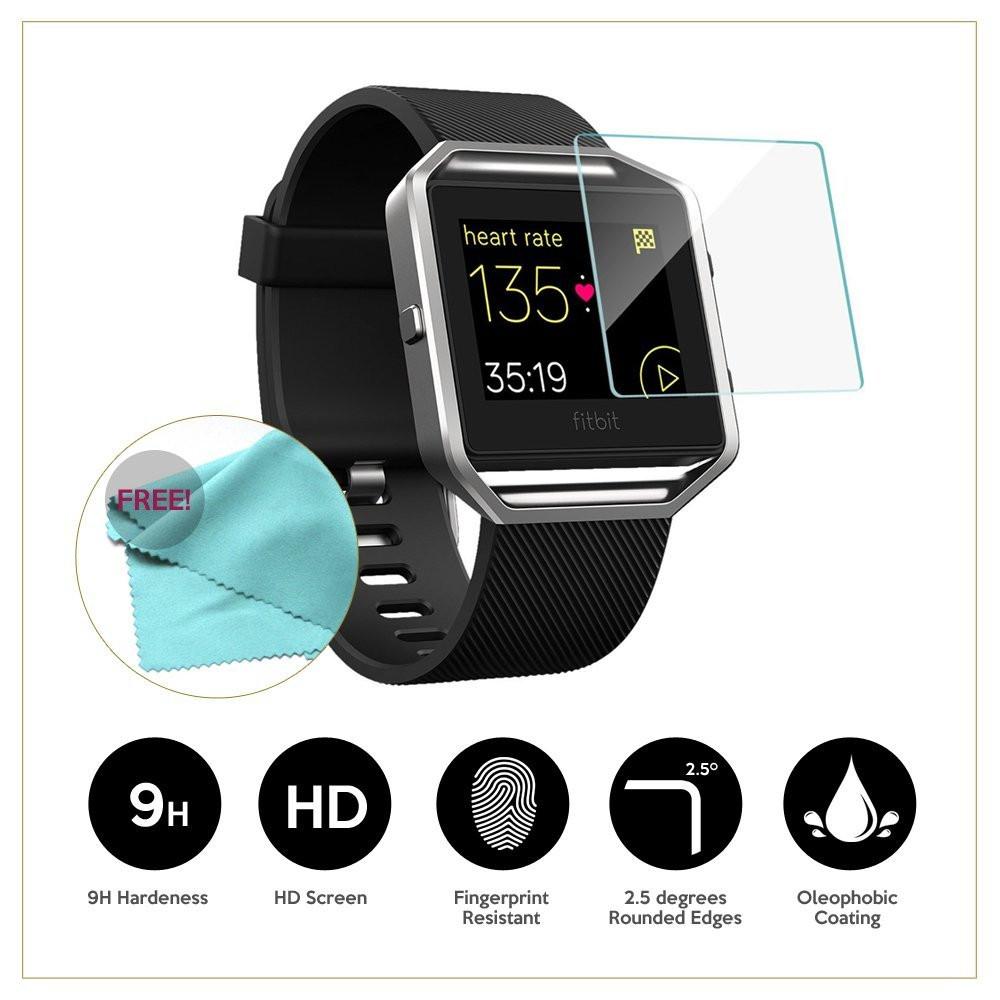 EXINOZ Fitbit Blaze Tempered Glass Screen Protector - Exinoz
