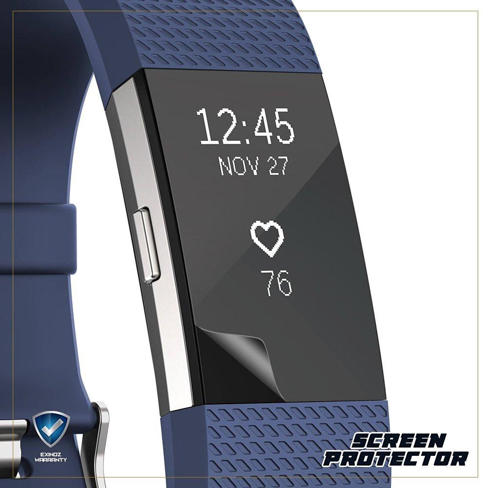 EXINOZ Fitbit Charge 2 Screen Protector 3 PACK - Exinoz
