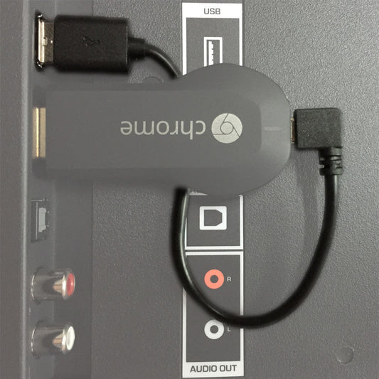 Mini Power Cable for Chromecast. Provides Chromecast Power - Exinoz
