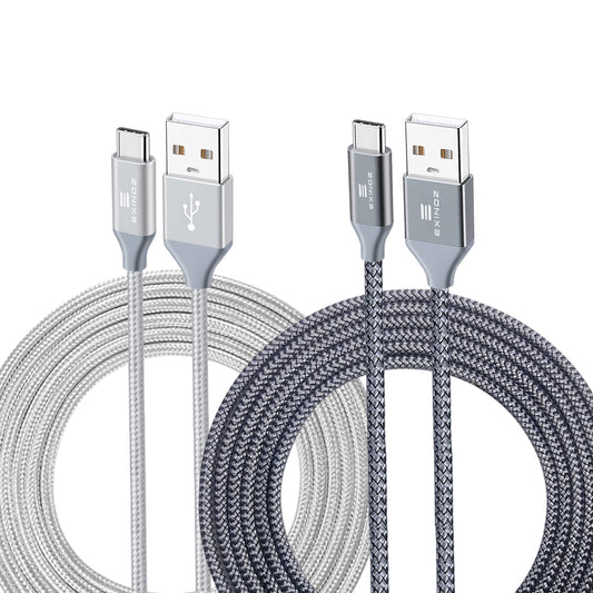 Exinoz USB Type C Cable Fast Charging USB C Cable (Any Colour 2 Pack Bundle) - Exinoz