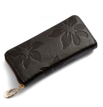 Genuine Leather Long Wallet for Women - Exinoz