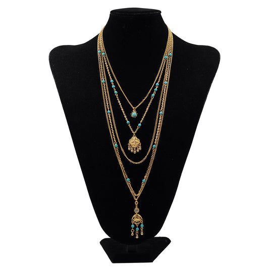 Multi layer Gold Fill Boho Necklace - Exinoz