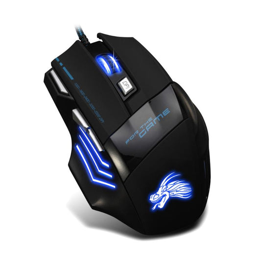 Professional Wired Gaming Mouse 5500DPI Adjustable 7 Buttons - Exinoz
