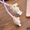 Rainbow Unicorn USB Cable - Exinoz