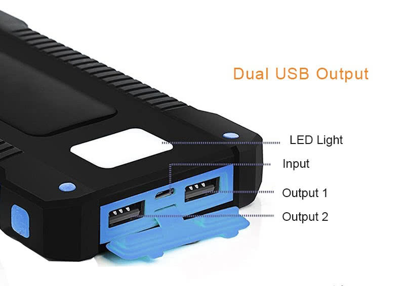 Waterproof Solar PowerBank - Exinoz