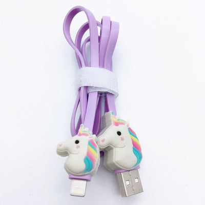 Rainbow Unicorn USB Cable - Exinoz