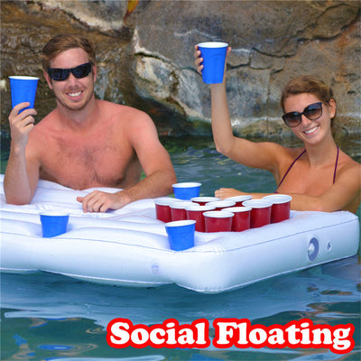 Inflatable Beer Pong Table with Ice Bucket Cooler - Exinoz