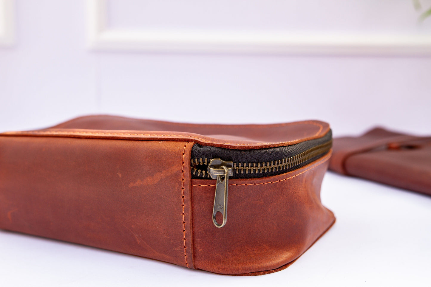 Exinoz Leather Tech Organizer Kit | Stores and Protects your Devices and Accessories I Perfect Fit & Elegant Design [Brown] - Exinoz