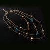 Long Chain Beaded Multilayer Necklace - Exinoz