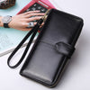 Oil Wax Leather Long Wallet for Women - Exinoz