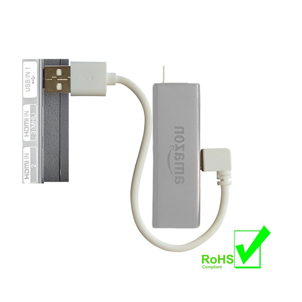 Exinoz Micro USB Cable Designed for Fire TV, Chromecast, Roku for Clutter Free Solution. Short 8 Inch Micro USB Cable - Exinoz