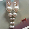 Simulated Pearl Dangle Earrings - Exinoz