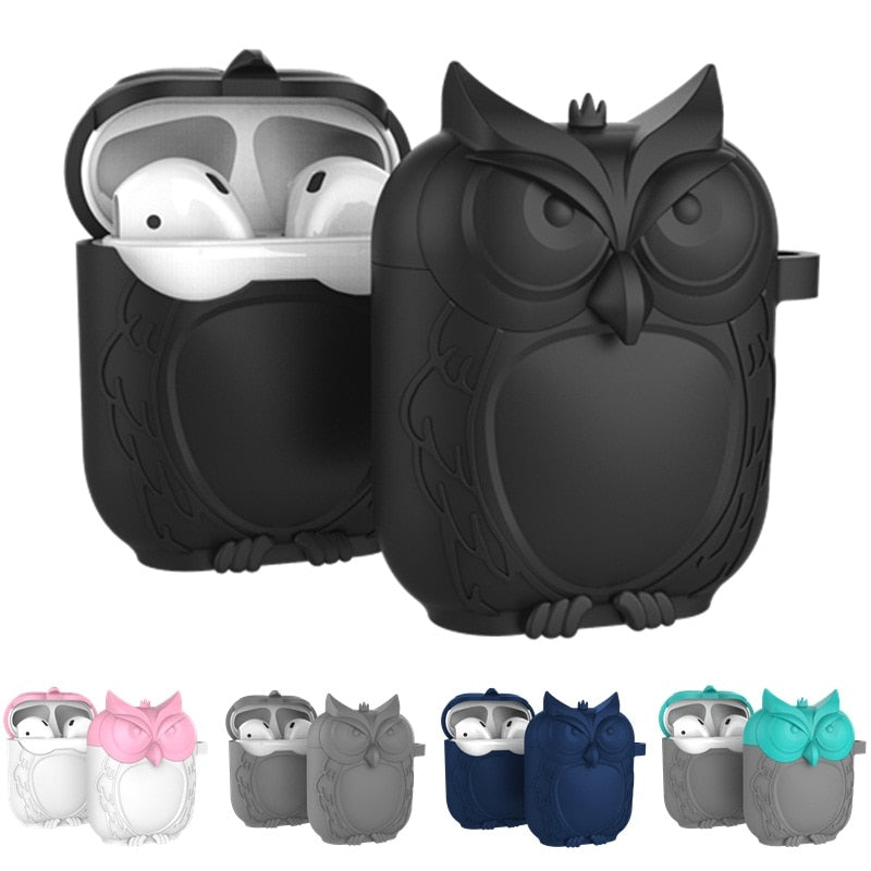 Owl Shape Silicone Shockproof & Waterproof Protective Cover Case For AirPods - Exinoz