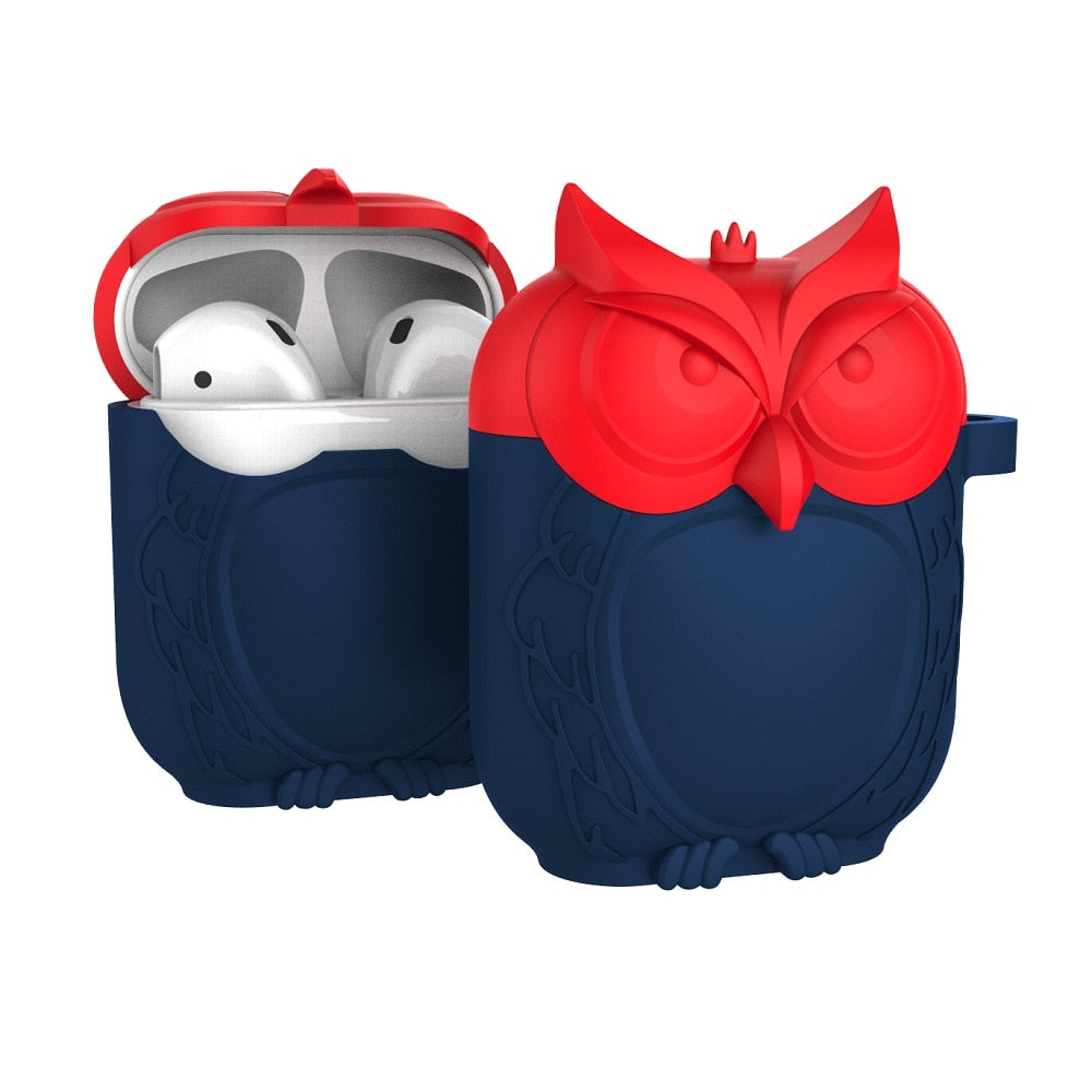 Owl Shape Silicone Shockproof & Waterproof Protective Cover Case For AirPods - Exinoz