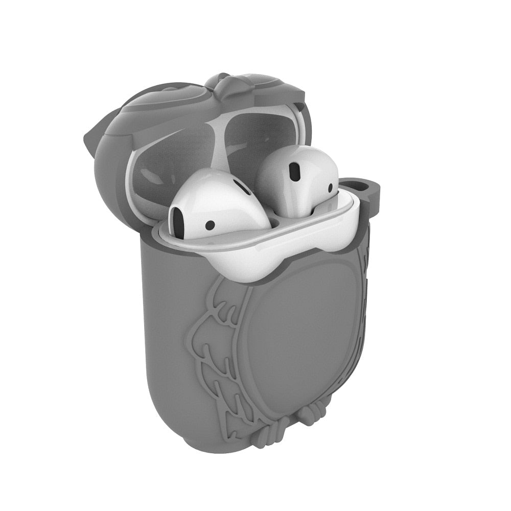 Owl Shape Silicone Shockproof & Waterproof Protective Cover Case For AirPods - Exinoz