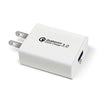 USB Fast Quick Wall Charger (18W: 5V, 9V, 12V / 4A) for Android phones or iPhone - Exinoz