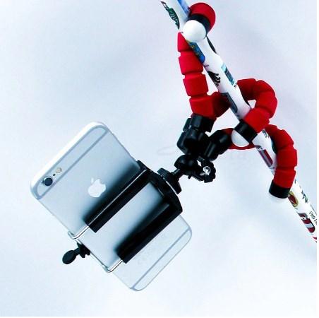 Exinoz Flexible Sponge Mini Tripod With Bluetooth Remote Shutter - Exinoz