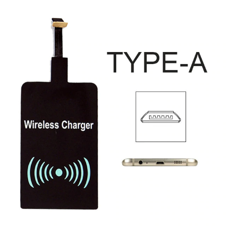 Qi Wireless Charging Receiver Pad Coil for iPhone and Android - Exinoz