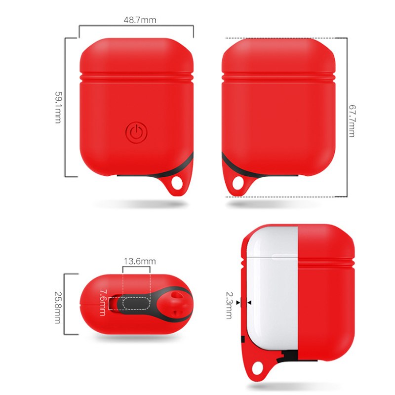 Waterproof Protective Silicone Earphone Case For Apple AirPods - Exinoz